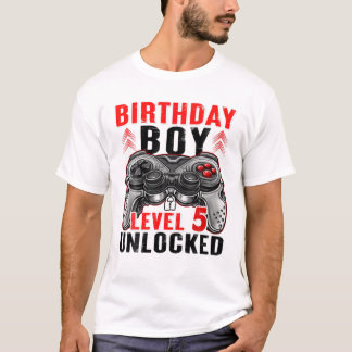 Nivå 5 Olåst födelsedagstjocklek 5 år Gami T Shirt