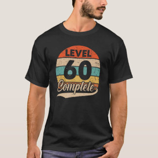 Nivå 60 Fullständig 60 Bröllop-årsdag för honom T Shirt