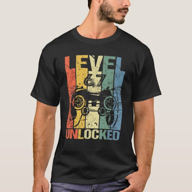 Nivå 67 Olåst Fantastisk 1955-videospel 67:e BIR T Shirt (Framsida)