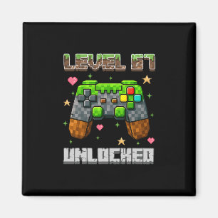 Nivå 67 Upplåst Gaming Skola Meme Sex Sju Pojke Magnet