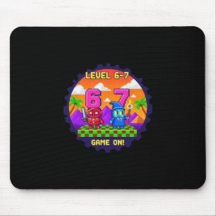 Nivå 6 7 Spel Pixel Art Sex Sju Spelare  Musmatta