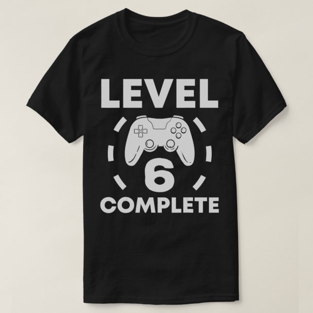 Nivå 6 Fullständig Bröllop-årsgåva för 6e-år T Shirt (Design framsida)