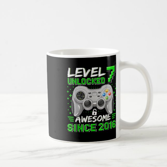 Nivå 7 Olåst Fantastisk 2016 Video Game 7:e Birth Kaffemugg (Höger)
