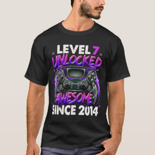 Nivå 7 olåst Fantastisk sedan 2014 7:e födelsedag  T Shirt