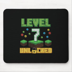 Nivå 7 Upplåst Pixel Gamer 7-årsdag Gaming B Musmatta