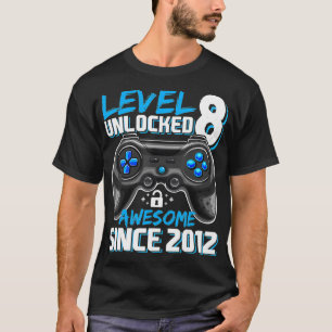 Nivå 8 olåst Fantastisk sedan 2012 videospel 8:e T Shirt
