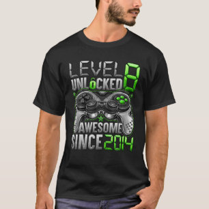 Nivå 8 olåst Fantastisk sedan 2014 åttonde födelse T Shirt