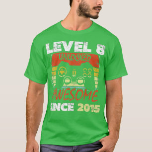 Nivå 8 olåst Fantastisk sedan 2015 åttonde födelse T Shirt