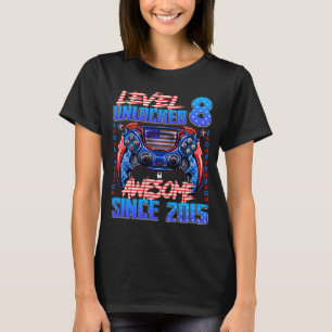 Nivå 8 olåst Fantastisk sedan 2015 åttonde födelse T Shirt