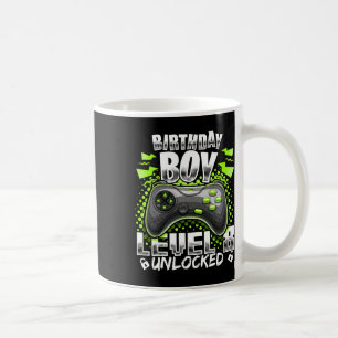 Nivå 8 Upplåst TV-spel 8-års födelsedag Gamer Gif Kaffemugg