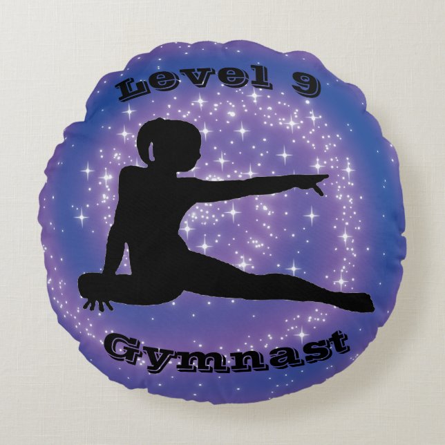 Nivå 9 Gymnast Rund Kudde (Framsidan)