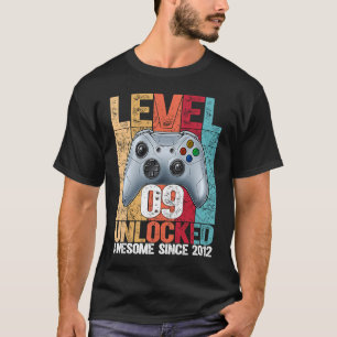 Nivå 9 olåst Fantastisk sedan 2012 9:e födelsedage T Shirt