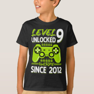 Nivå 9 olåst Fantastisk sedan 2012 Spel T Shirt