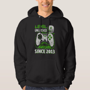 Nivå 9 olåst Fantastisk sedan 2013 videospel 9:e Hoodie
