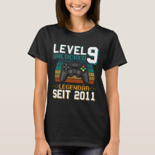 Nivå 9 Upplåst Fantastisk Sedan 2015 9-års Födelse T Shirt