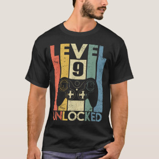 Nivå 9 Upplåst Roligt Video Spelare 9:e T Shirt