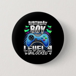 Nivå 9 Upplåst TV-Spel 9-årsdag Spelare Gif Knapp