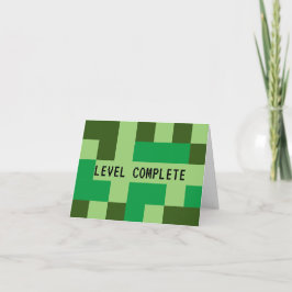 Nivå Klar Spelarens Tacksamhetskort Tack Kort