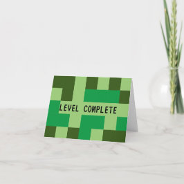 Nivå Klar Spelarens Tacksamhetskort Tack Kort