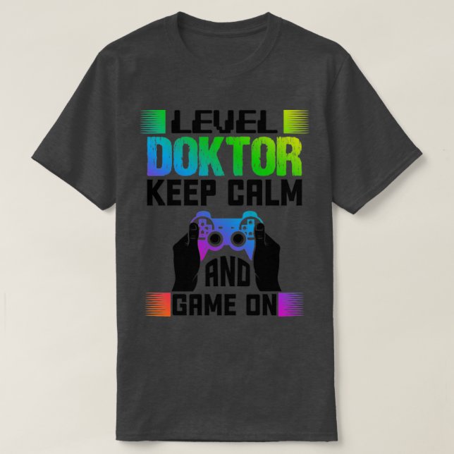 Nivå på Doktor-Behållans Lugn och spel på1 T Shirt (Design framsida)