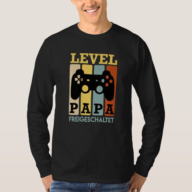 Nivå Pappa olåst Far T Shirt (Framsida)