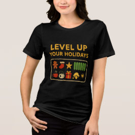 Nivå upp dina Helgdagar - Gamer julklapp T Shirt