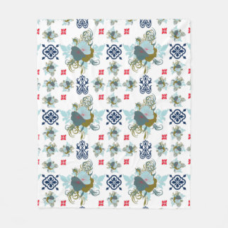 Nivå upp ditt spel i Mode med fantastisk Blommigt Fleecefilt