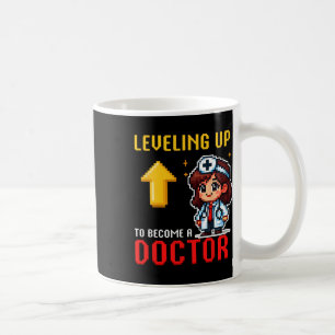 Nivå upp Doktor CK till skolleksflickor Kaffemugg
