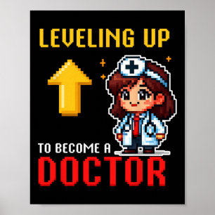 Nivå upp Doktor CK till skolleksflickor Poster