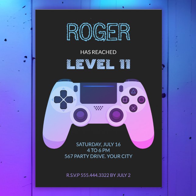 NIVÅ UPP GAME CONTROLLER INBJUDNINGAR (Skapare uppladdad)