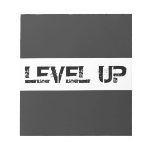 Nivå upp inspiration/Motivering Anteckningsblock