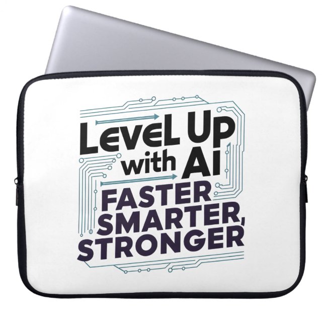 Nivå upp med AI - snabbare, smartare, starkare Laptop Fodral (Framsidan)
