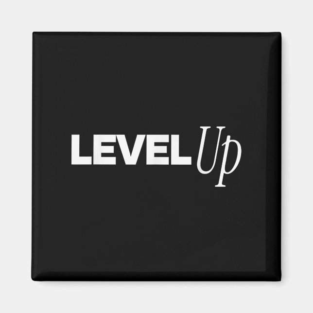 Nivå upp - Spelarinspiration Magnet (Framsidan)