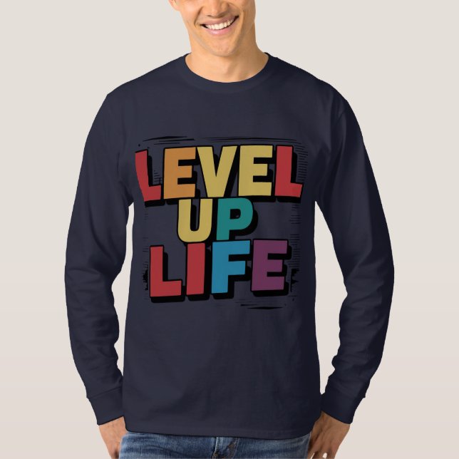 Nivå upp t shirt (Framsida)