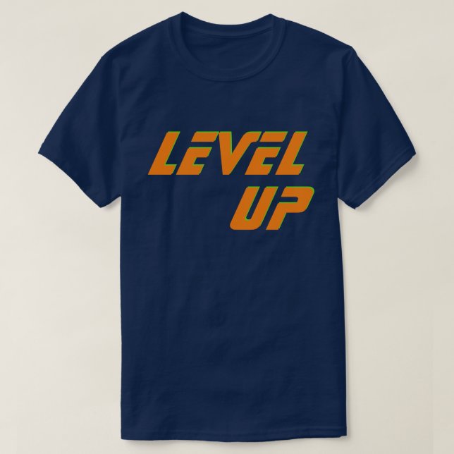Nivå upp t shirt (Design framsida)