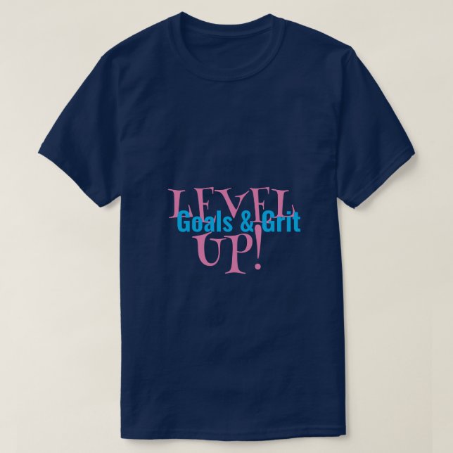 Nivå upp! t shirt (Design framsida)
