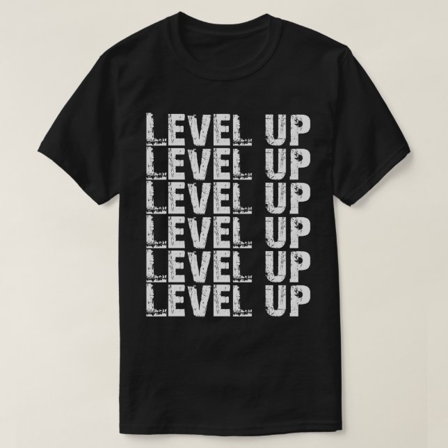 Nivå upp t shirt (Design framsida)