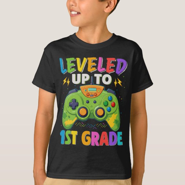 Nivå upp till 1:a Back to school-dockan för spelar T Shirt (Framsida)