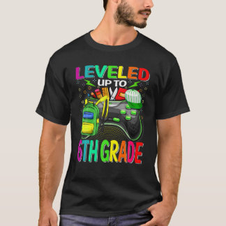 Nivå upp till 6e Klass Gamer Back to school T Shirt