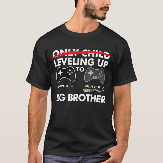 Nivå upp till Big Brother 2020 Video Game Player T Shirt (Framsida)