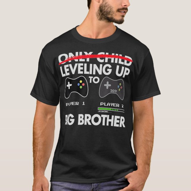 Nivå upp till Big Brother 2021 Video Game Playe T Shirt (Framsida)