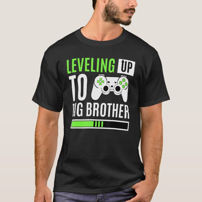 Nivå upp till Big Brother Gaming Gender Anno i Bab T Shirt (Framsida)