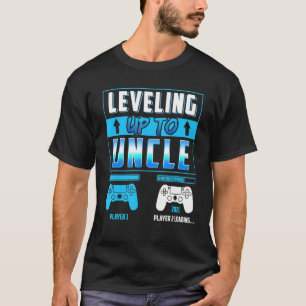 Nivå upp till farbror Gamers Gravid Announc T Shirt