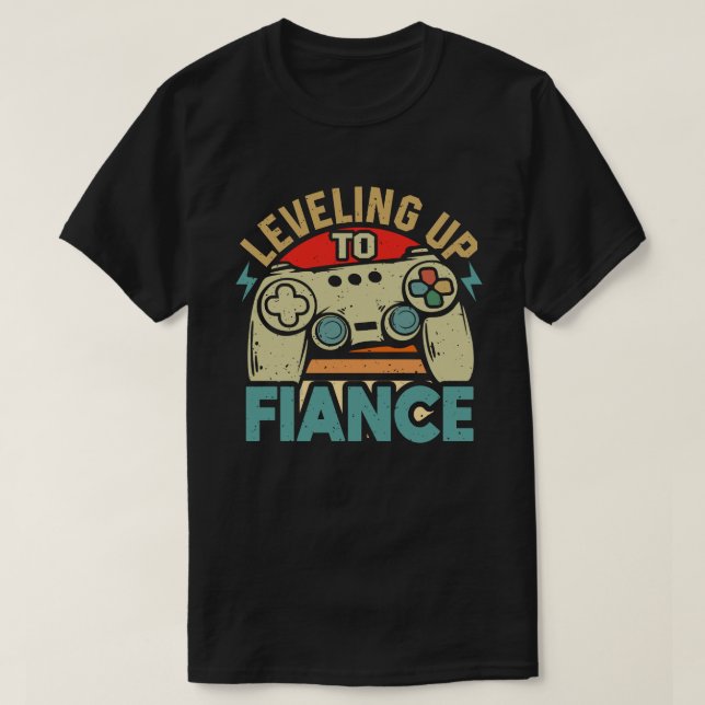 Nivå upp till finansierad spelspelare som nyligen  t shirt (Design framsida)