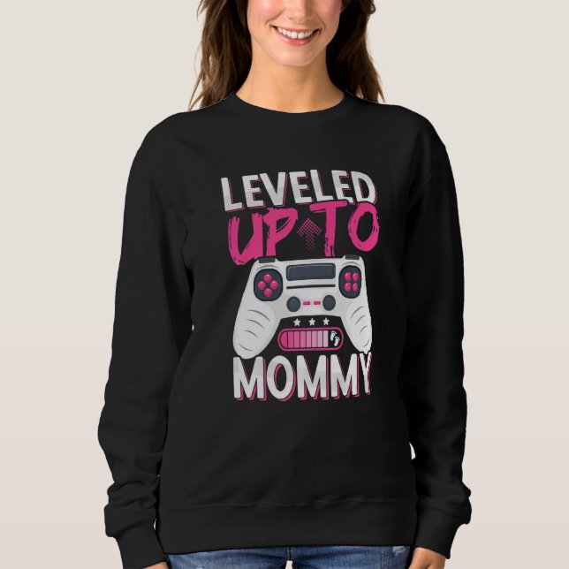 Nivå upp till framtida Mamma Mamma snart till Mamm T Shirt (Framsida)