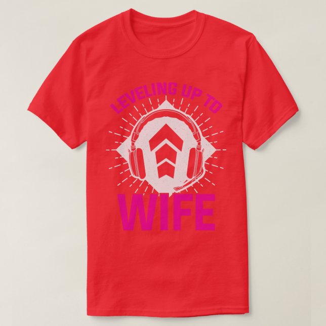 Nivå upp till frun t shirt (Design framsida)