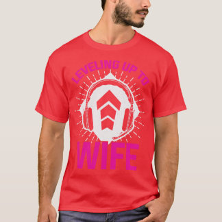 Nivå upp till frun t shirt