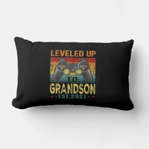 Nivå upp till Grandson 2021 Video Gamer Lumbarkudde