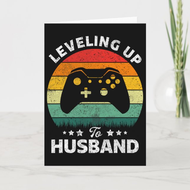 Nivå upp till Husbynd Gift Förlovning för video G Kort (Framsida)
