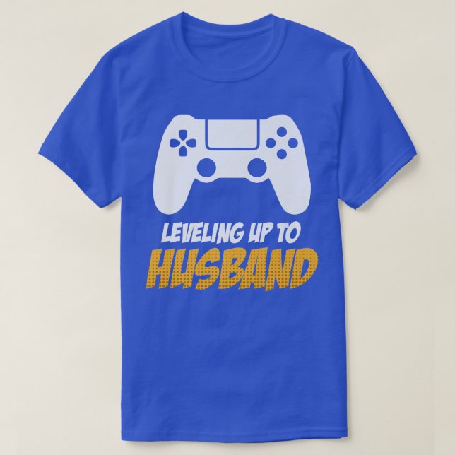 Nivå upp till Make Bröllop Giftermål Groom Bach T Shirt (Design framsida)